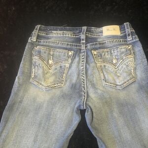 Miss Me Women's Faded Blue Boot Cut Jeans